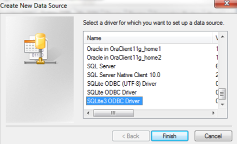 Sqlite odbc driver что это